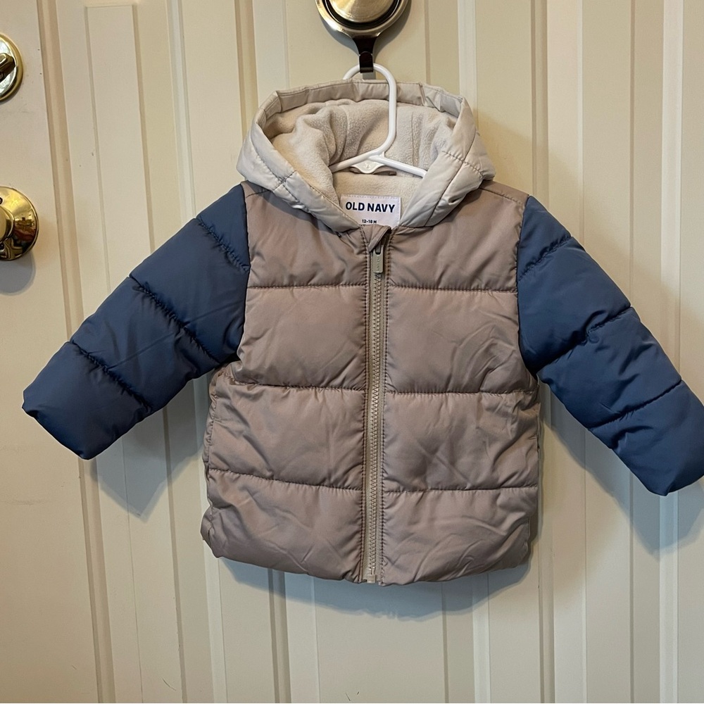 Old Navy Toddler Puffer Jacket with Bear Ears
